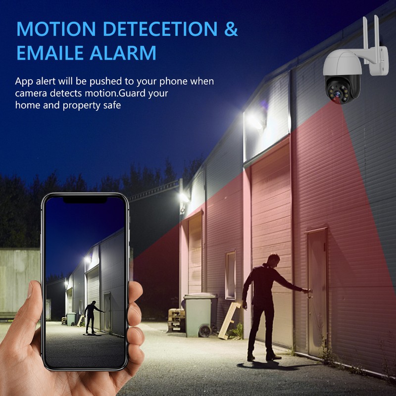 1080P Outdoor PTZ Security Camera 2MP Outdoor Waterproof WiFi Surveillance