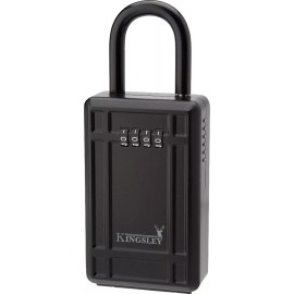 Kingsley Key Lock Box Large Capacity Key Storage Box Resettable Code Indoor Outdoor KL313