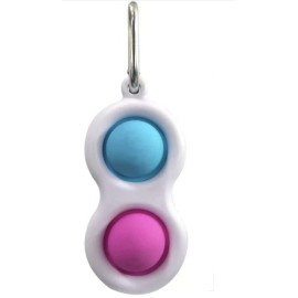 Unbranded 5 Pack Bubble Pop Sensory Fidget Keychain Toy Autism Stress Relief Game From USA