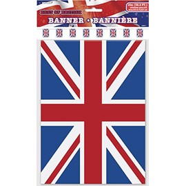Unique Party 29671 - 32ft Plastic Best of British Union Jack Bunting Flags