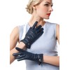 NappaNovum Women's Italian Leather Gloves Lambskin Winter Comfort Gloves (Touchscreen