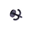 Gedotec Children's Swivel Coat Hook, Triple Hook, Rotatable Plastic, RAL