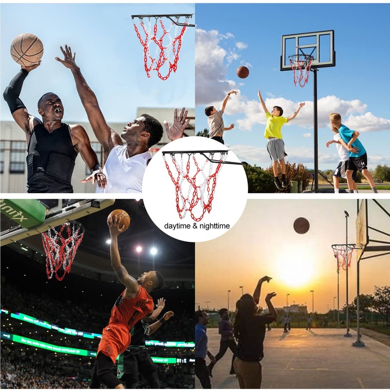 Yyiwhmy Basketball Net Replacement Heavy Duty,Resin Material, Anti-Rust Use Indoor