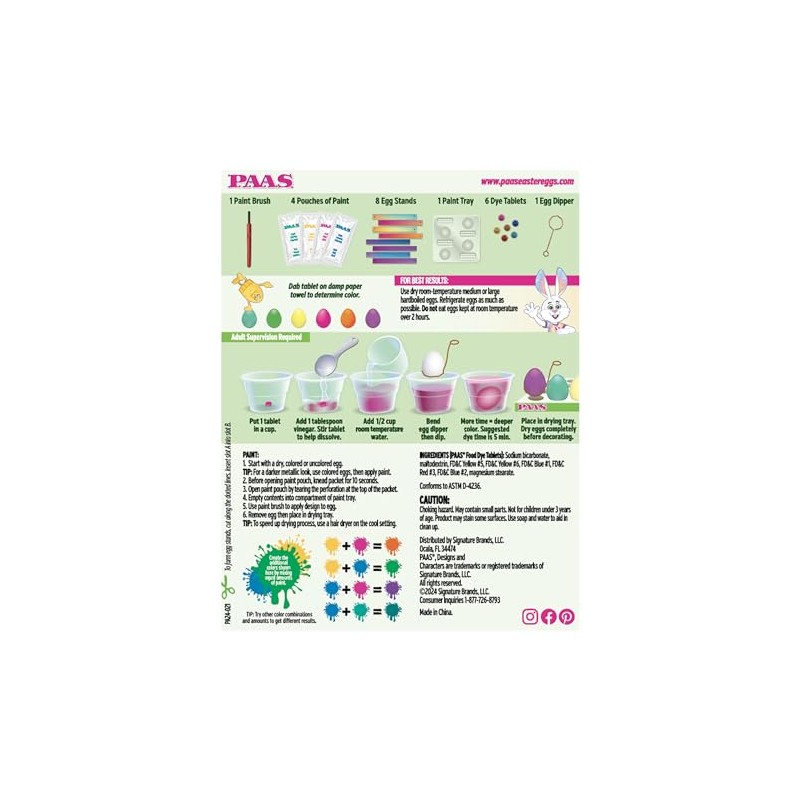 PAAS Paints Egg Decorating Kit: Mix Paints to Make Your