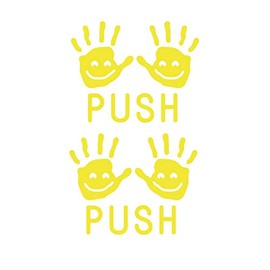 Push Hands Classroom Sensory Path Accessory - for School Walls or Floors (2 - Sets) (Yellow)
