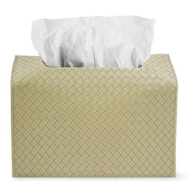 LIZIMANDU Leather Cover for Disposable Paper Hand Towel Box, Compatible with Kleenex Paper Hand Towel(1-Lake Green)