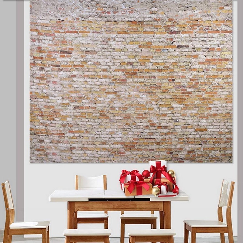 Tapestry Mural Coffee Brick Wall Fabric Decor Supplies Blanket Festive