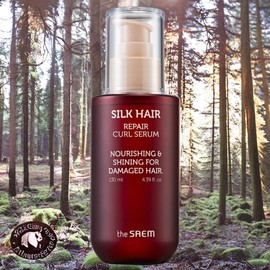 The Saem Hair Elasticity Hair Care Silk Hair Repair Curl Serum 2 x 130ml / 더샘 모발탄력 헤어케어 실크 헤어 리페어 컬 세럼 2개 130ml