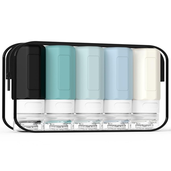 Ruinovate Travel Bottles for Toiletries, 2oz Size Tsa Travel Containers