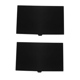 SHOWERORO 2pcs Black Alloy Nano Sim Card Holder with Needle Durable Memory Storage Case for for Sim and Micro Cards Protection