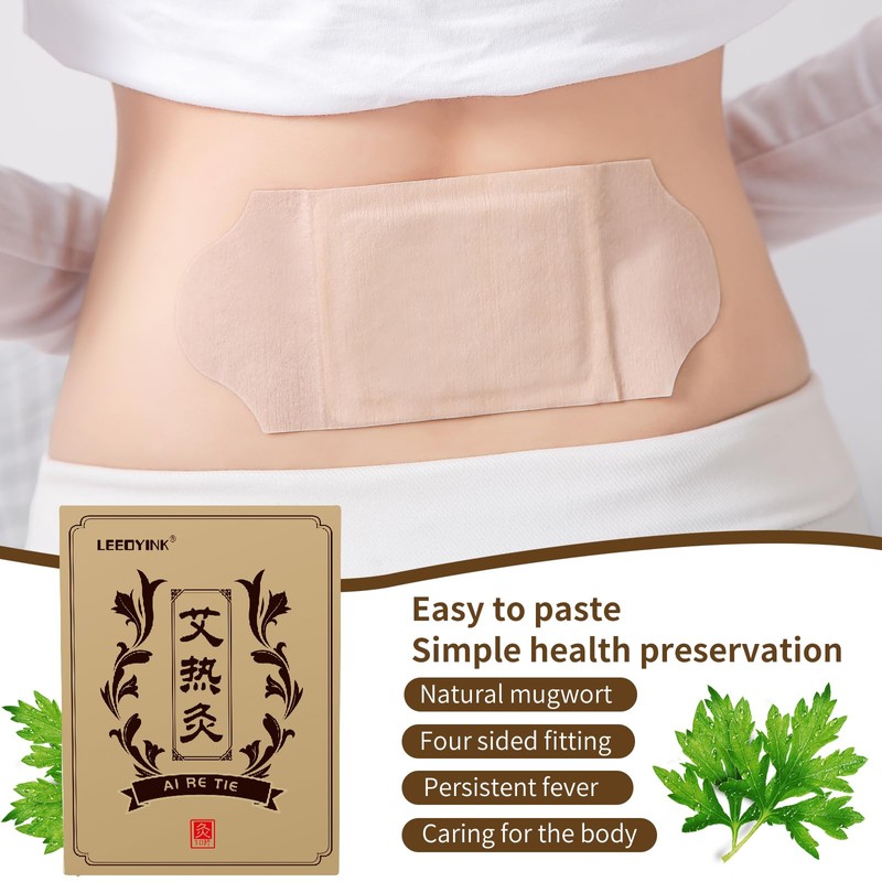 Mugwort hot moxibustion Patch, self-Heating Wormwood Patch, Natural Mugwort Extract
