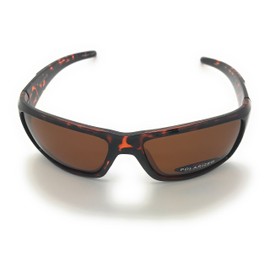 Polarized Sports Sunglasses For Men Women Durable Frame Sun Glasses For Driving Fishing Cycling Baseball Running Golf TR90 (Brown)