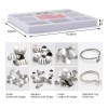 100 Piezas Banda Matriz Dental Contorneadas 2 Anillos Kit