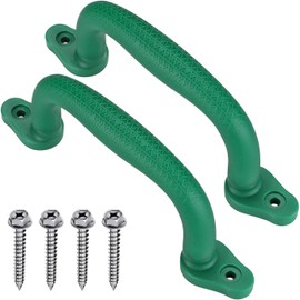 SELEWARE Plastic grab handles, safety play handles, handrails, handles for handles, accessories, outdoor toys, tree house, playhouses, playground swing set, safety accessories, handles, 2 pieces,