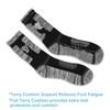 YUEVO SPORTS Men's Athletic Socks Breathable Wicking Cotton Cushioned Crew