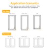 Chibery 50 Pack Full Overlay Cabinet Hinges, Regular Standard Closing,