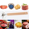 304 Stainless Steel Meat Chopper,6 Blade Ground Beef Masher with