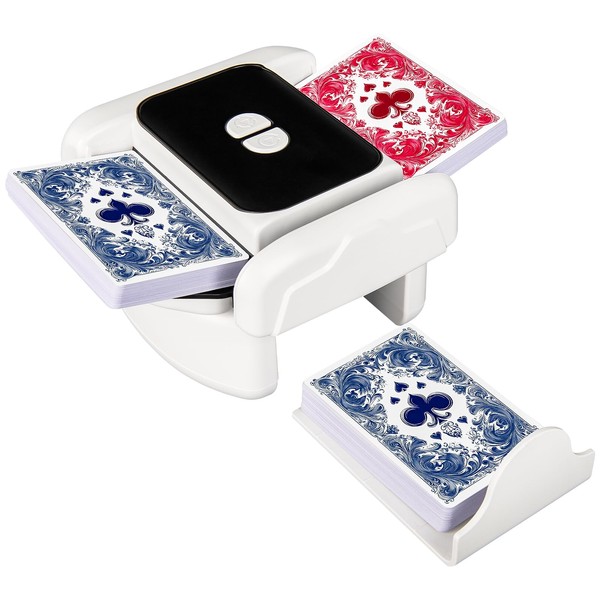BEE&FLOWER BEE&FLOWER Card Shuffler Rechargeable Automatic Card Shuffler Low Noise,