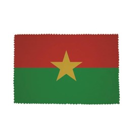 U24 Brillenputztuch Burkino Faso Fahne Flagge Glasreinigungstuch Microfasertuch