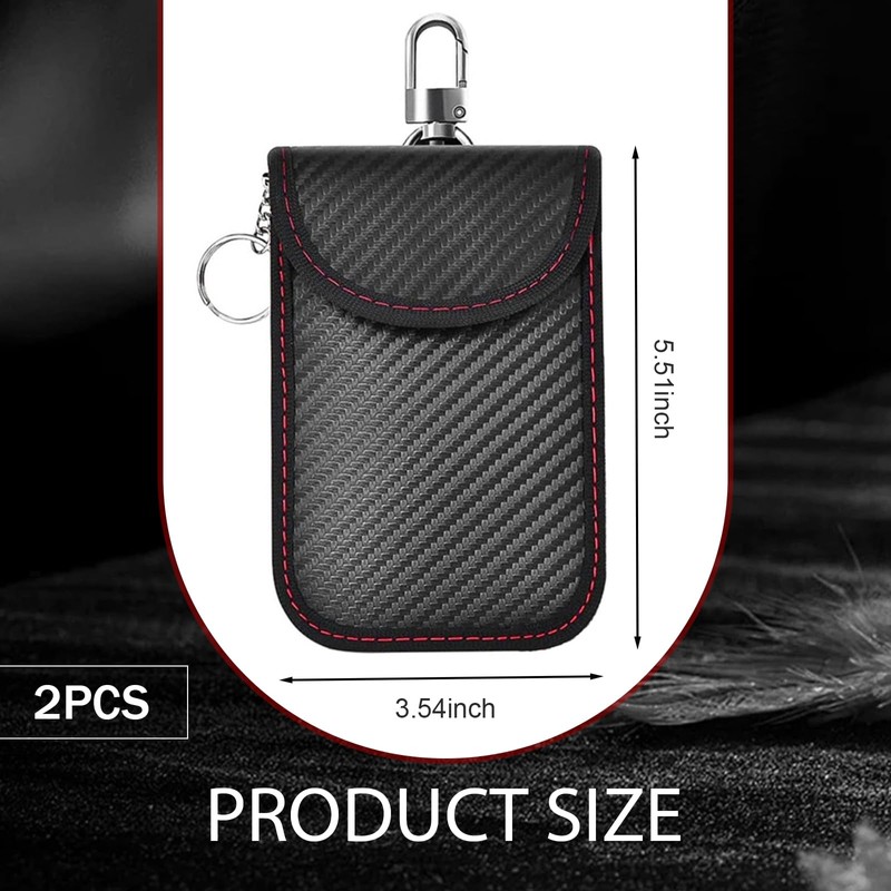 MLY 2 Pack Faraday Key Fob Cover, Faraday Key Fob