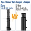 Universal Umbrella Pole Mount Replacement, Stainless Steel Umbrella Pole Bracket,