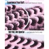 Newcally False Eyelashes Fluffy Wispy Faux Mink Lashes 8D Volume