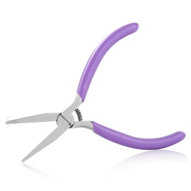 SPEEDWOX Flat Nose Pliers Smooth Jaw for Jewelry Making Mini Duck Bill Pliers Bracelet Bending Pliers Fine Micro Chain Nose Pliers for Wire Wrapping Bending Straightening Shaping Ring Opening
