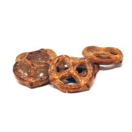 Everton Toffee Butter Toffee Pretzels, Original Toffee Flavor (8.5oz Gift Box / 1-pack). Gourmet artisan toffee covered pretzels, small batch crafted sweet and salty mini pretzel snacks.