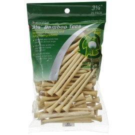 JEF World of Golf 718 3-1/4 Inch Bamboo Golf Tees (100 Pack), Natural