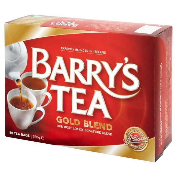 Barry's Tea Gold Blend - 80 Teabags - 250g - Expertly Blended in Ireland