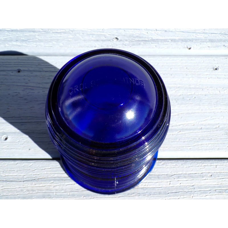 Crouse Hinds Cobalt Blue Airport Runway Glass Globe Markers Light