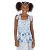 Speechless Girls' Sleeveless Maxi Chiffon Dress and Sunglasses, Ivory/Blue, 16