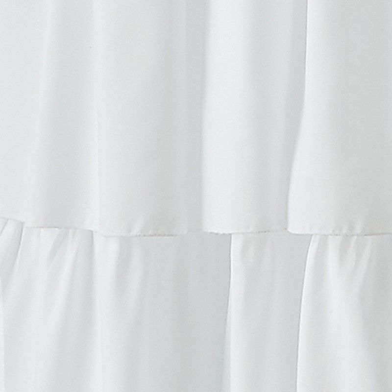 Curtainworks Flounced Ruffle Rod Pocket one Curtain Panel, 63 in,