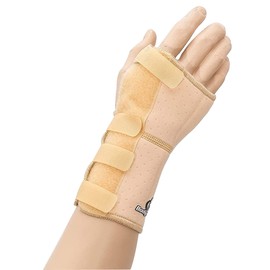 Body-Plus Direct Wrist Support Splint Brace for Left Hand, Small, Beige