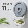 TAILI Double Layer Suction Soap Dishes for Bathroom, Max Hold