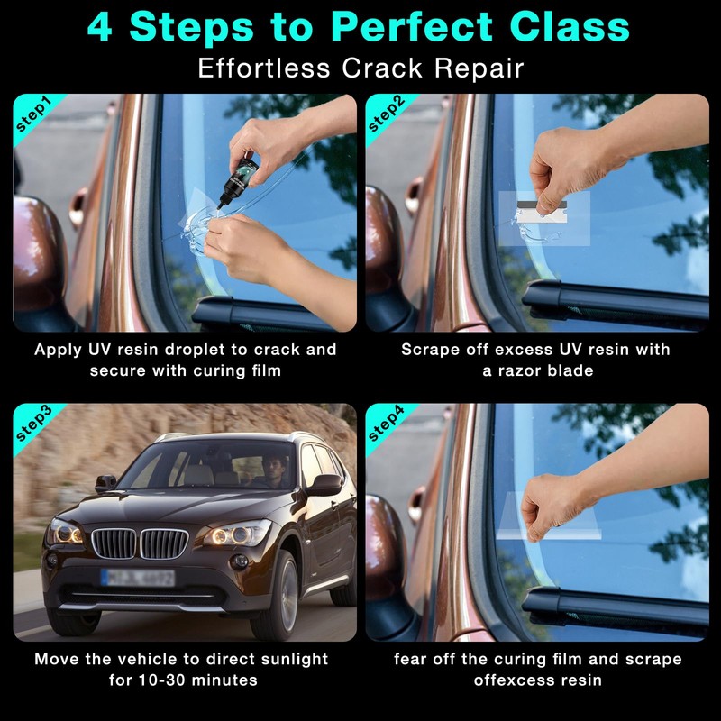 Windshield Repair Kit - 2026 Latest Upgrade Nano Glass Crack