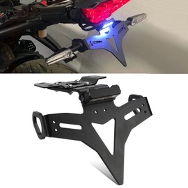 MT07 FZ07 2013-2022 Fender Eliminator Kit Motocycle License Plate Holder with LED Plate Light for Y&amaha MT-07 FZ-07 2013-2019 2020 2021 2022 MT 07 Moto Cage - Black