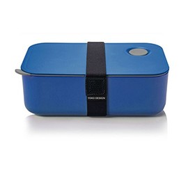 YOKO DESIGN 1387 Lunch Box Airtight Plastic Blue 19 x 6.5 x 12 cm