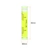 sourcing map 10pcs Small Cylindrical Bubble Level Vials 9x50mm PMMA