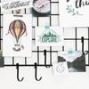 KALIONE 20 Pcs J Shaped Clip-on Hook Stainless Steel Wire