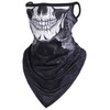CycleZT Skull Scarf Mask With Ear Loops Neck Gaiter Mask