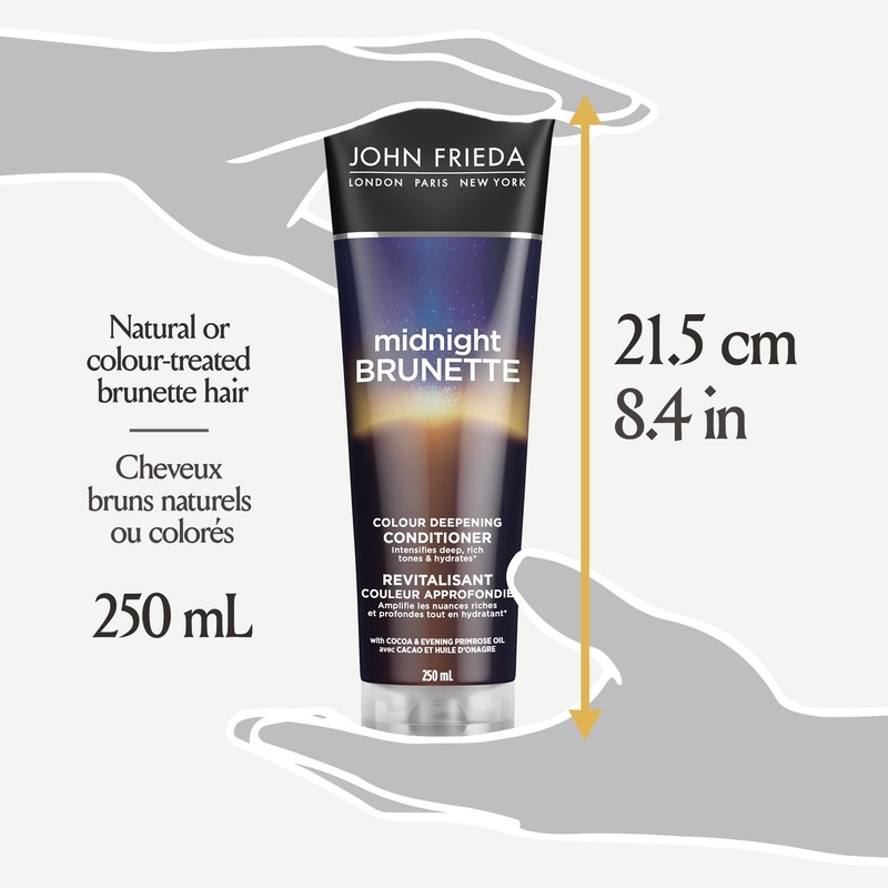 John Frieda Midnight Brunette Colour Deepening Conditioner for Nourished Rich