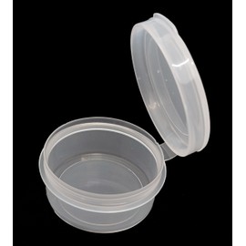 pack of 50, 10 ml/gram Small Plastic Paint Pot Tub, Storage nail art, Gems, Seeds 35mm x 16mm