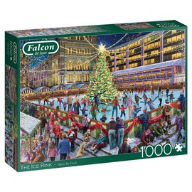 Jumbo, Falcon de luxe - The Ice Rink, Jigsaw Puzzles for Adults, 1000 piece