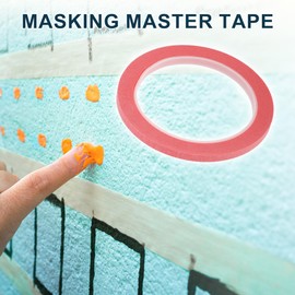TUCKBOLD Painters Tape Medium Tack Easy Removal Masking Master Tape Pink 1 Pc 2500 x 0.60 x 0.01cm / 27.34 Yards x 0.24 Inches x 140um