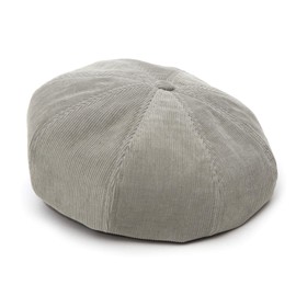 UNDERCONTROL Corduroy Ribbed Cotton French Artist Classic Castro Pattern Stylish Painter Size Adjustable Beret Unisex Newsboy Hunting Cap Korea (Corduroy Grey)