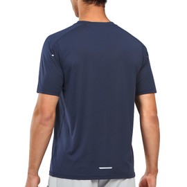 NORTHYARD Men's Athletic Running T-Shirts Quick Dry Workout Shirts Short-Sleeve Sports Gym Tee Tops Performance Activewear Navy S