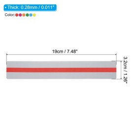 PATIKIL Reading Strips with Guide, 6 Pack Colored Overlay Bookmarks to Reduce Visual Stress Teaching Aids for Teaching 6 Colors