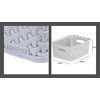 4 x Grey 8L Curver Basket