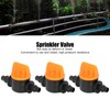 100Pcs 4/7 Barb Valve Irrigation Mini Pipe Water Valve Through